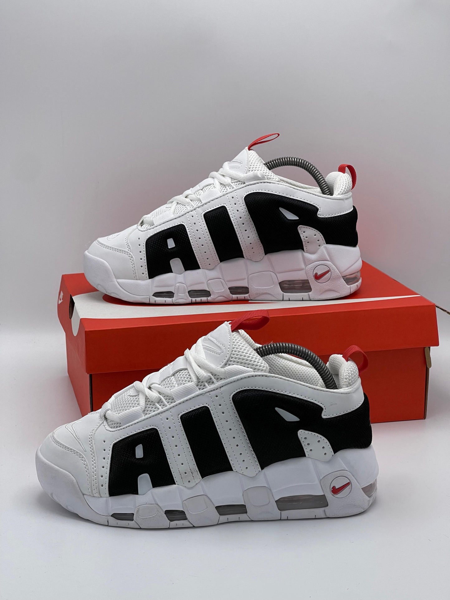 Nike Air More Uptempo White Black Red