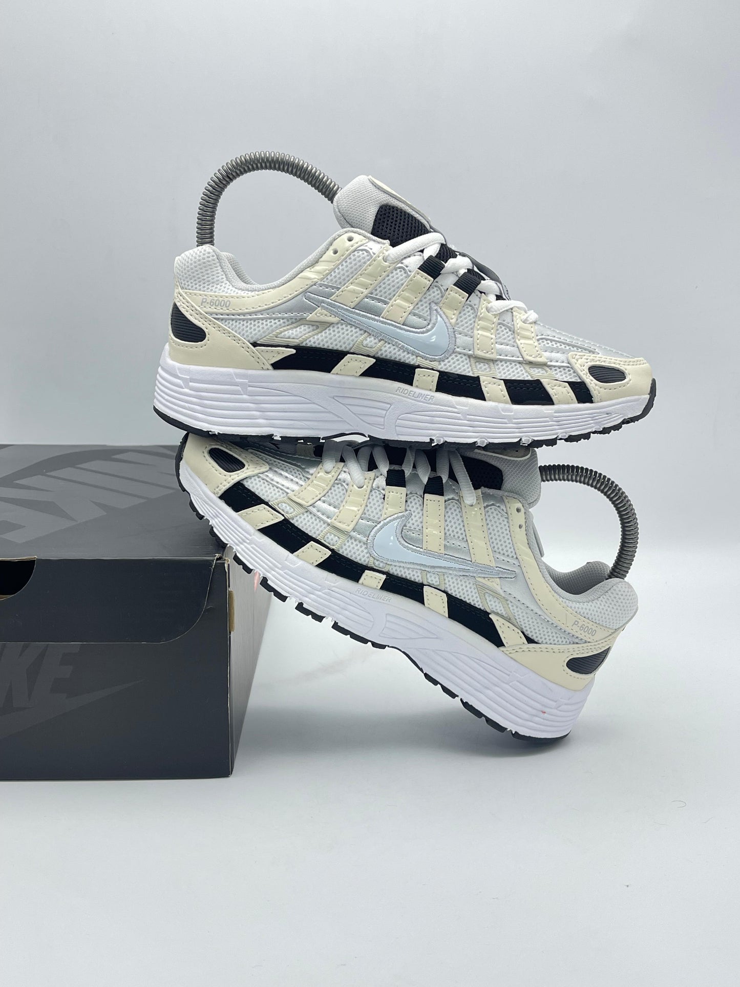 Nike P-6000 Sail Black Metallic Silver