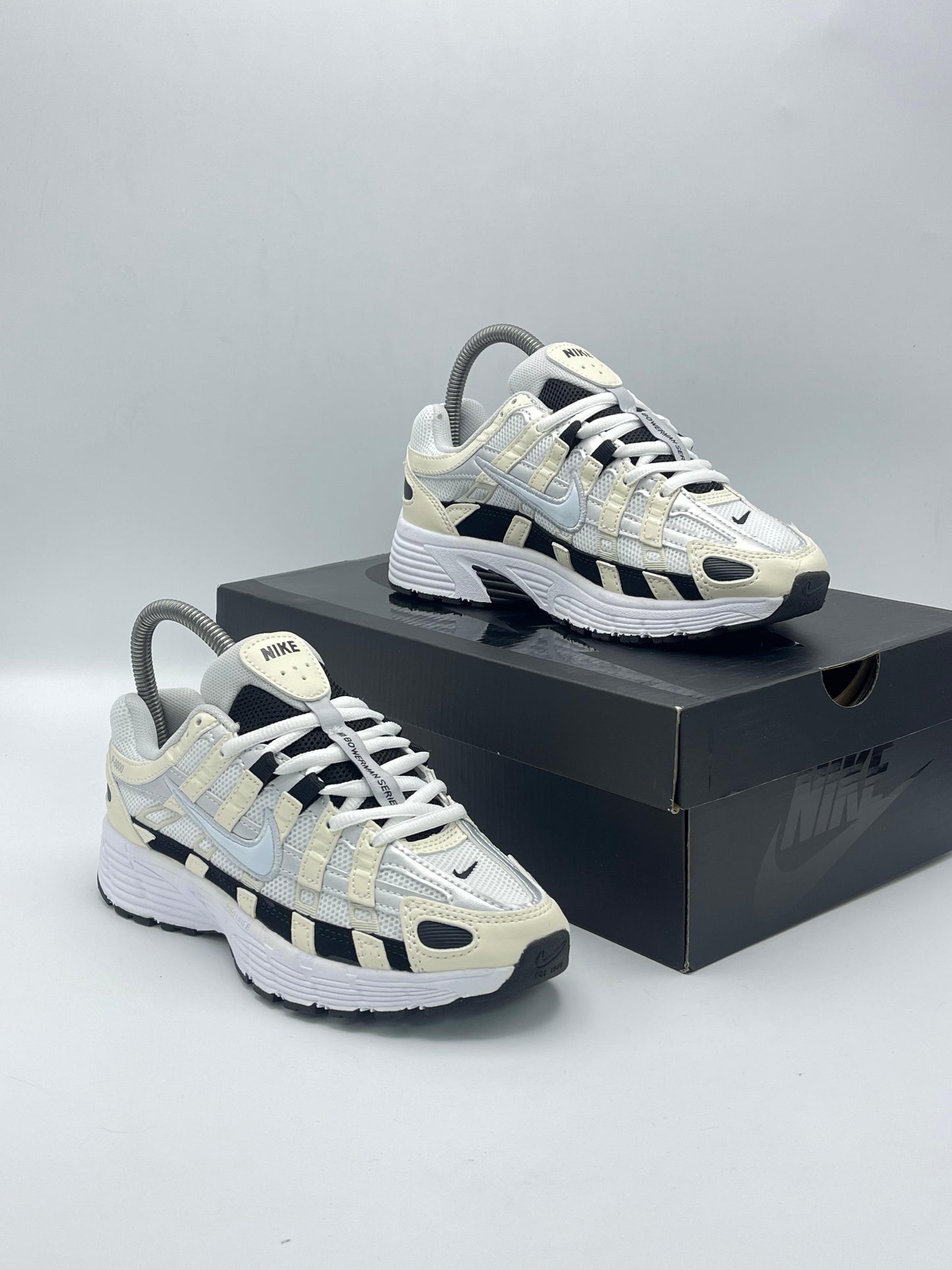 Nike P-6000 Sail Black Metallic Silver
