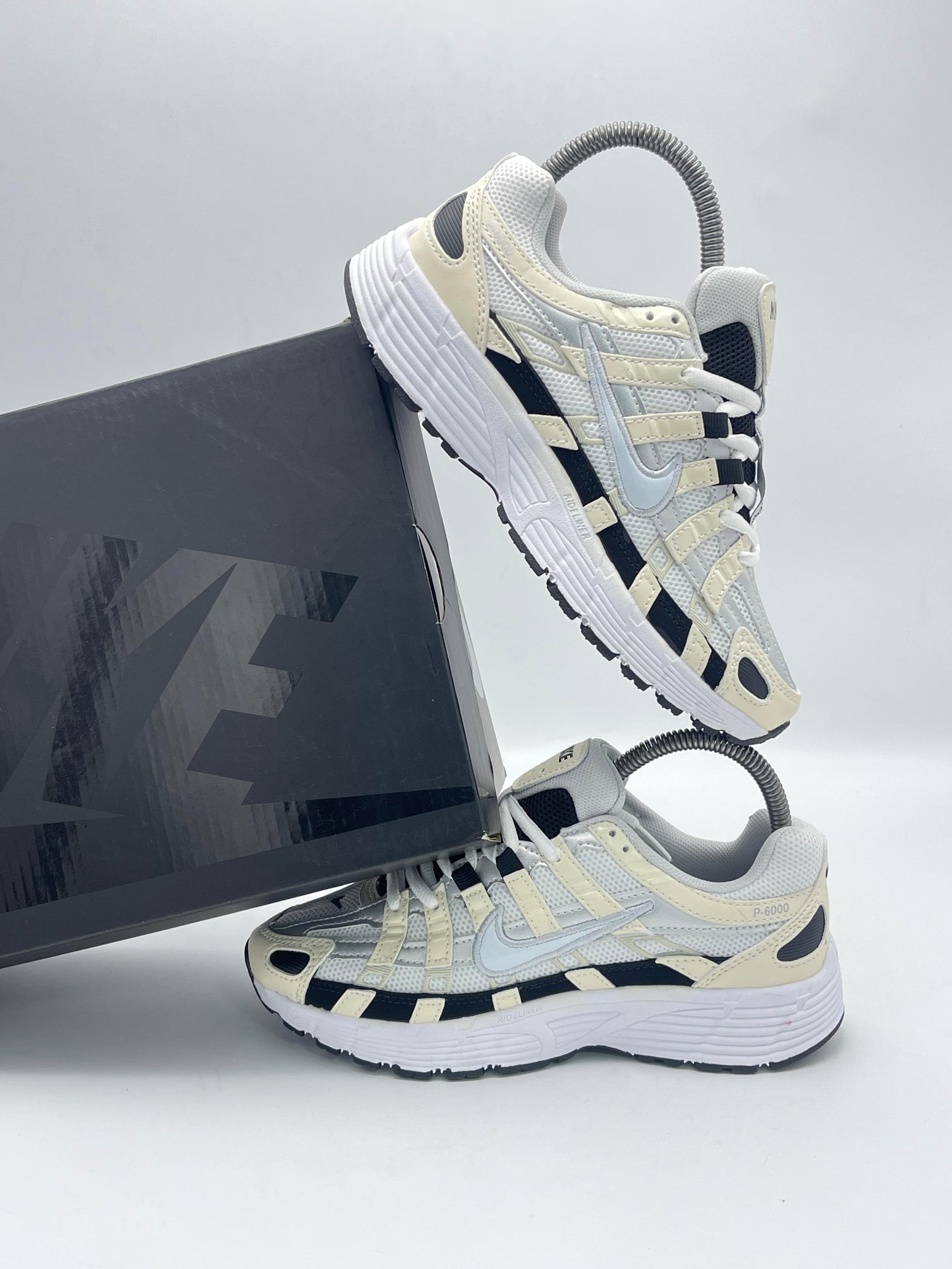 Nike P-6000 Sail Black Metallic Silver