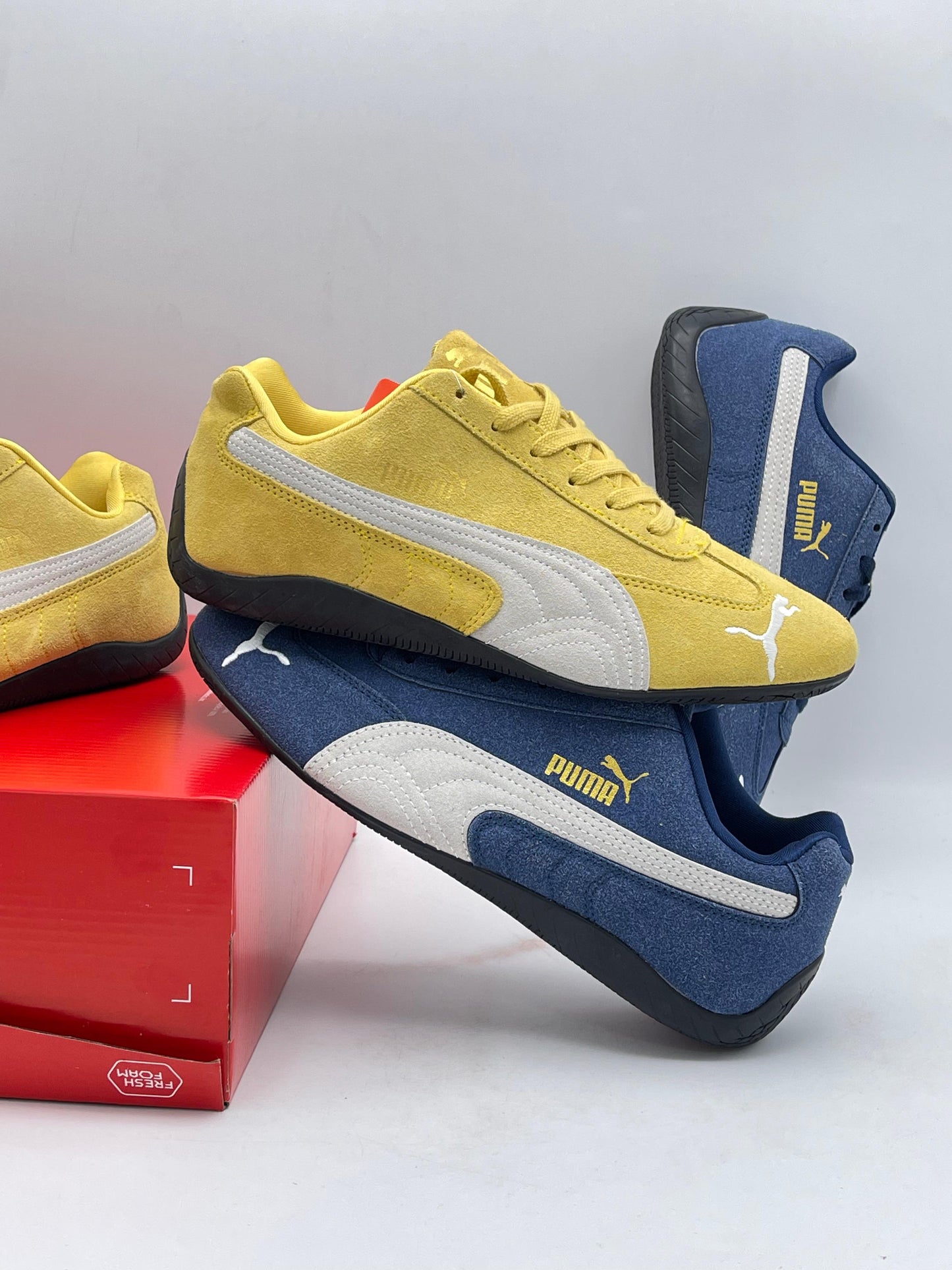 Puma Speedcat Suede Amarillo y Azul