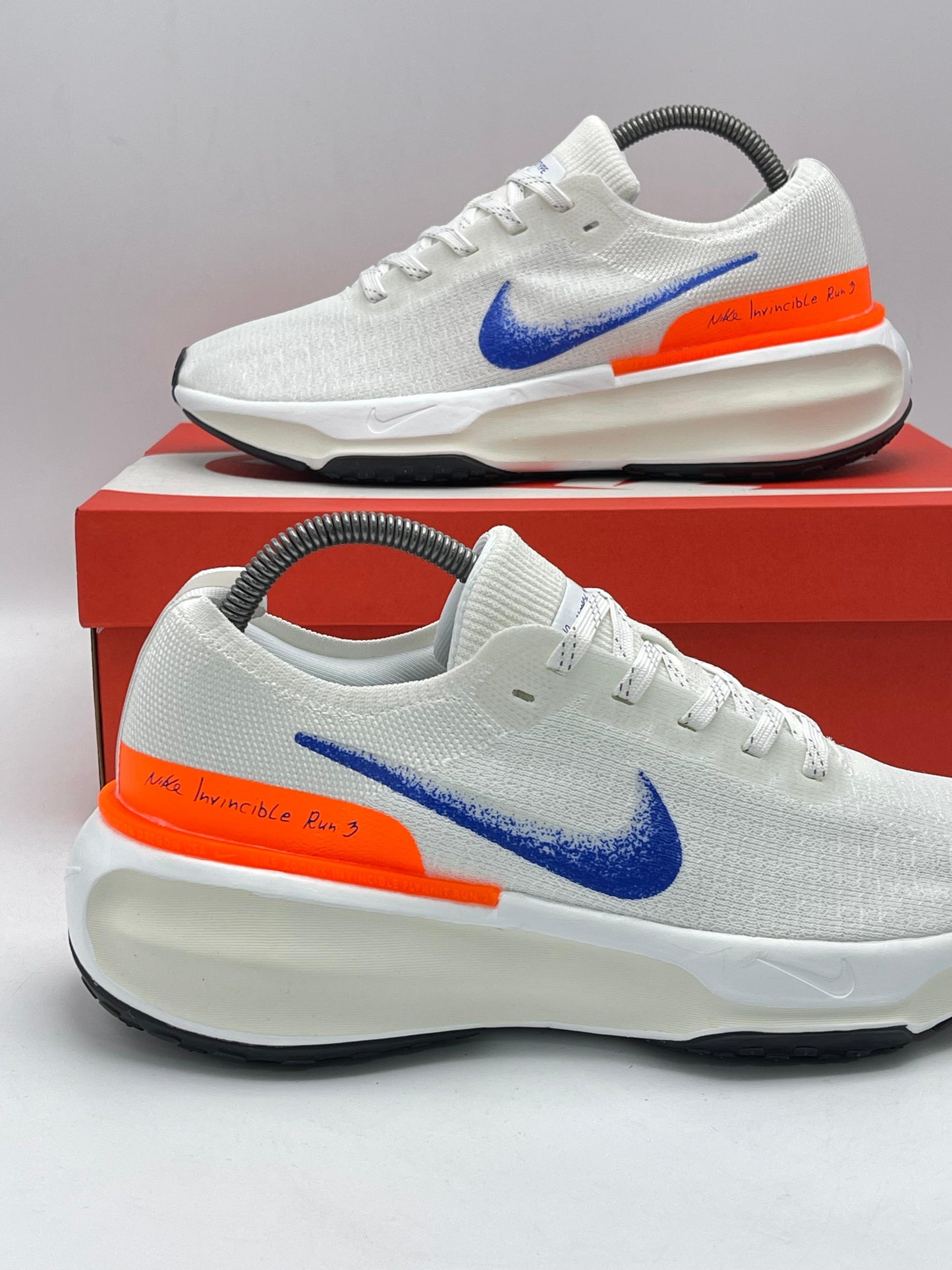 Nike Invincible Flyknit 3 White Blue Orange
