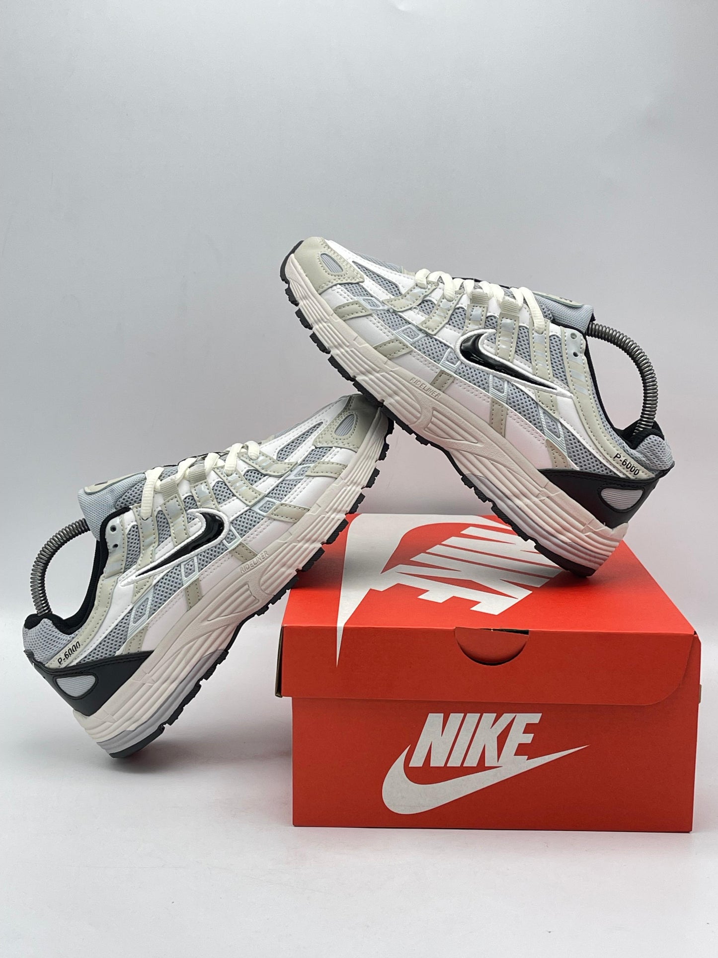 Nike P-6000 White Silver Black
