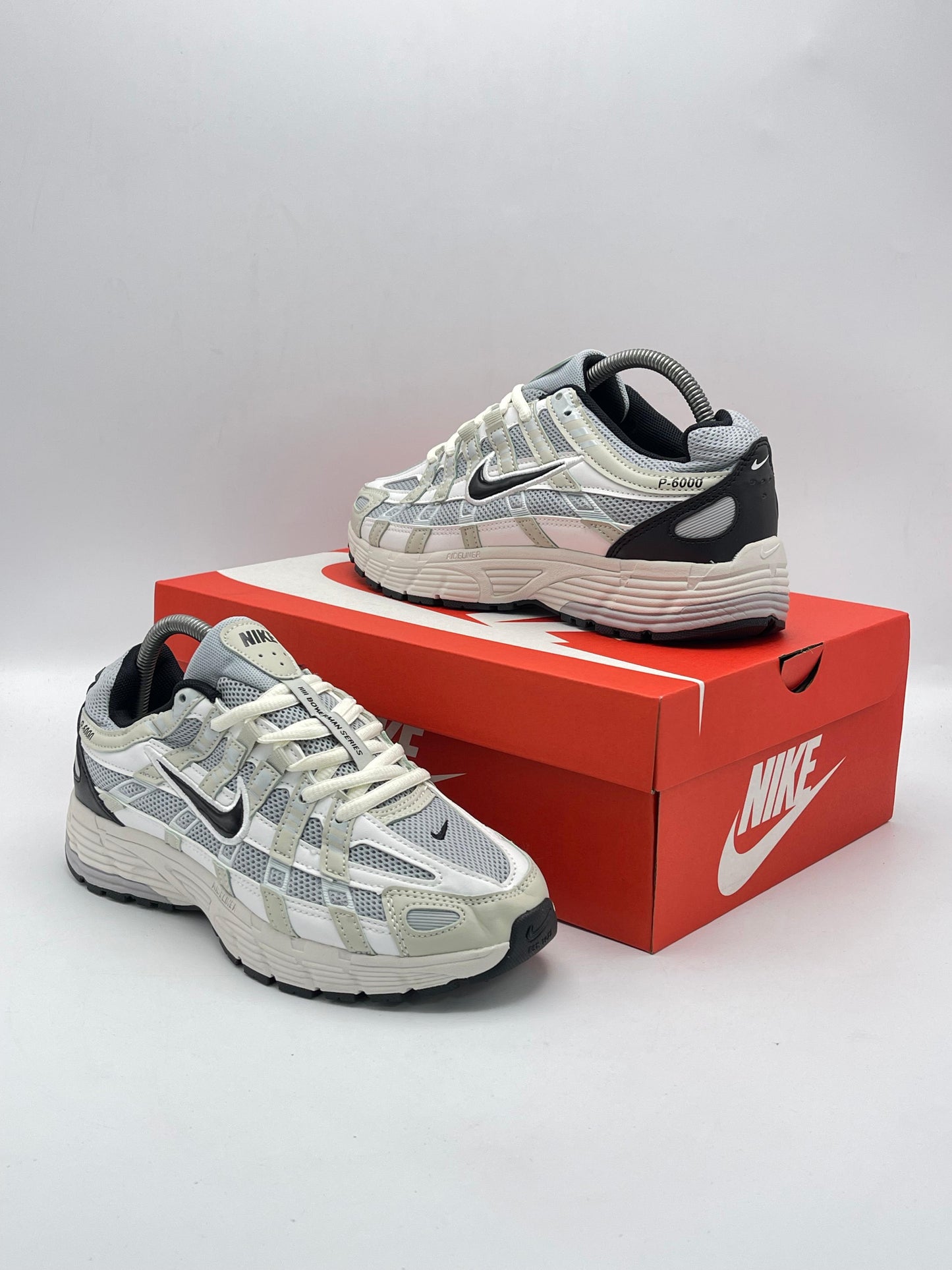 Nike P-6000 White Silver Black