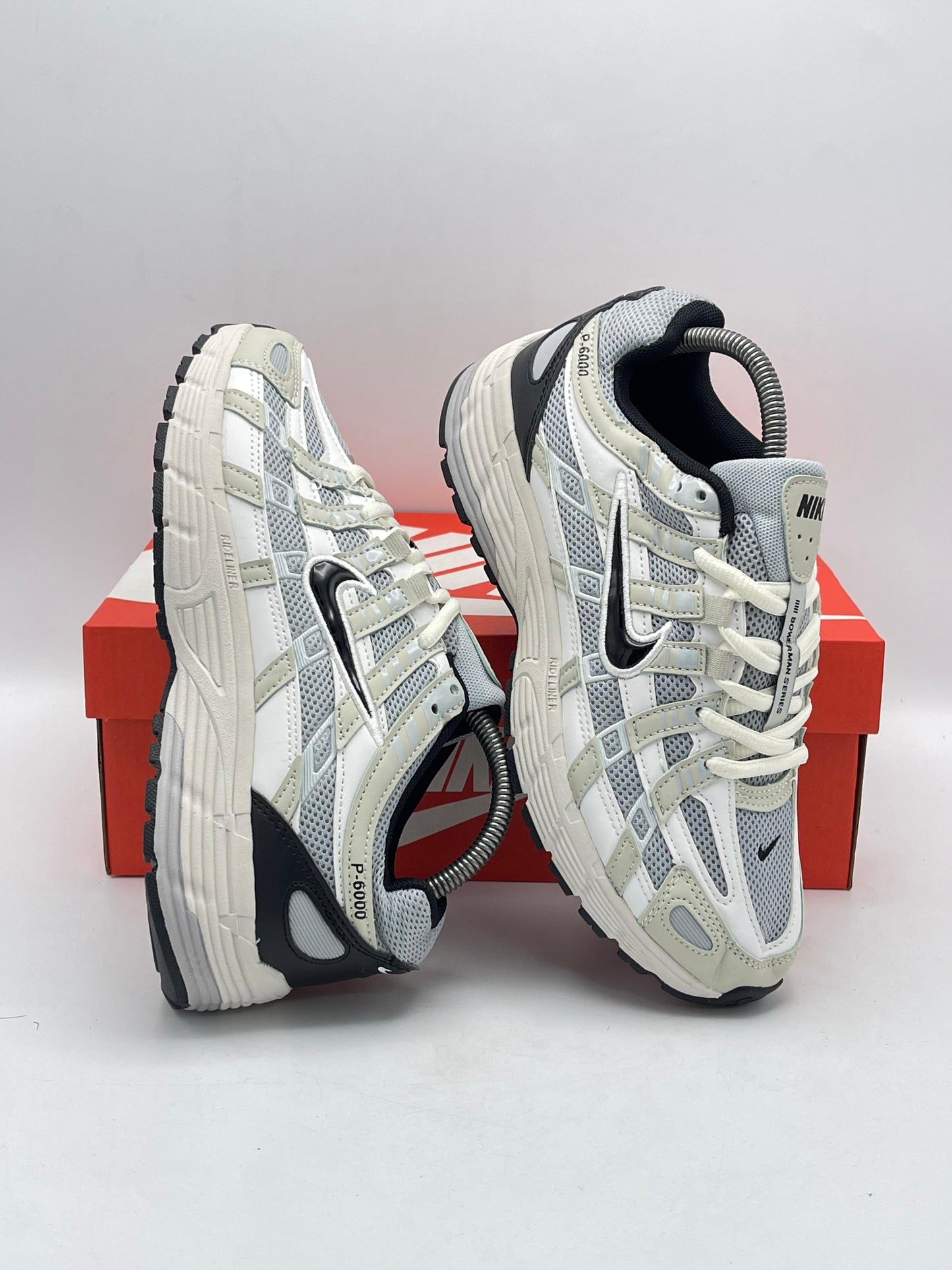Nike P-6000 White Silver Black