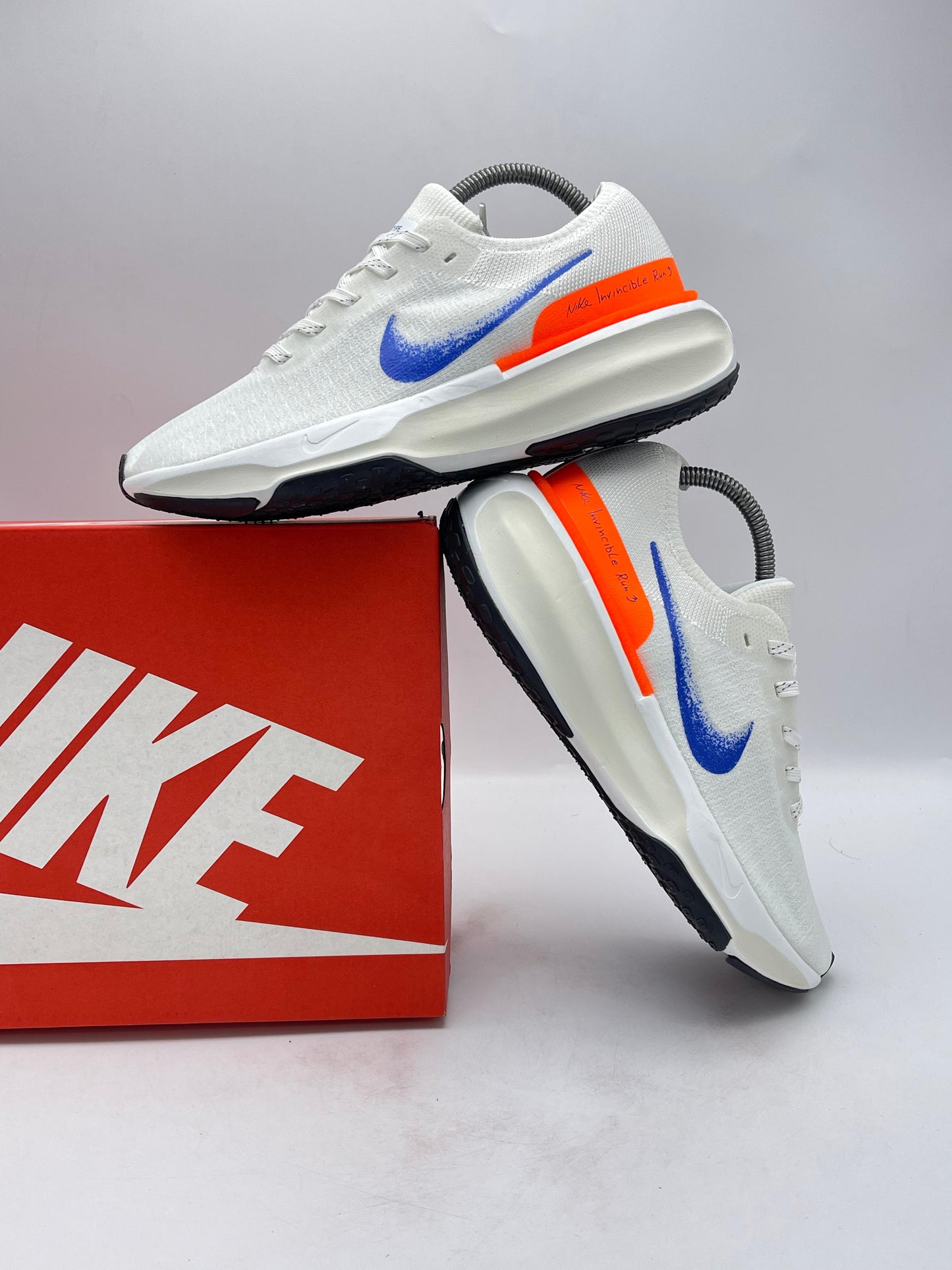 Nike Invincible Flyknit 3 White Blue Orange