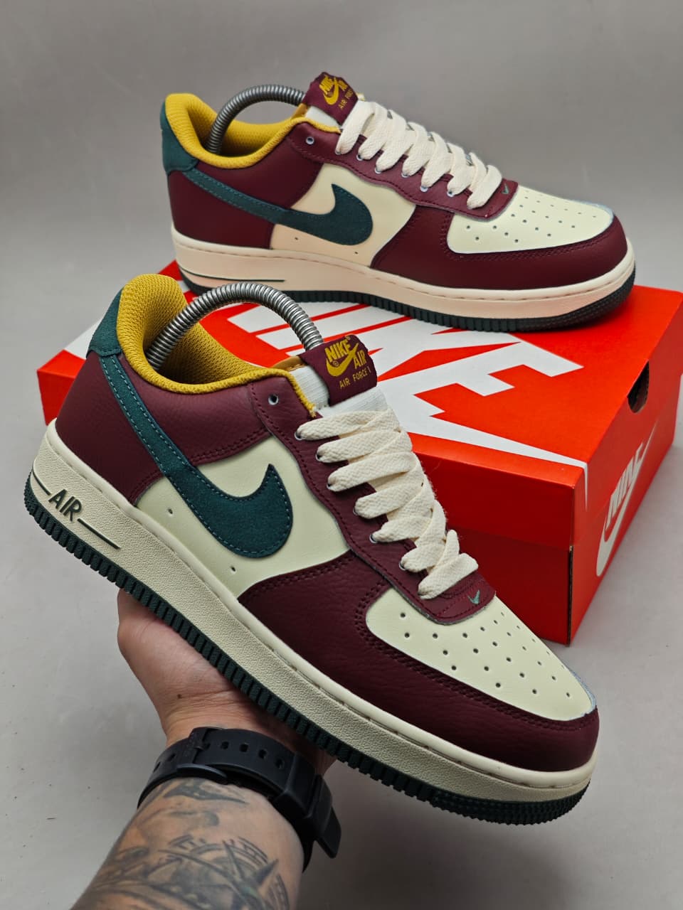 Air Force 1 “Bordeaux Green Vintage”