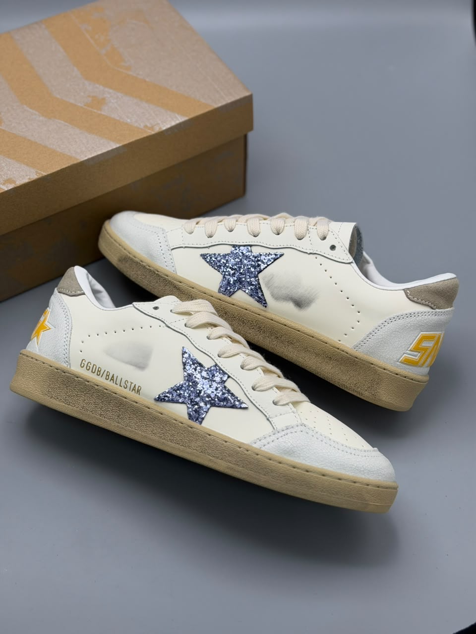 Golden Goose Ball Star "Blue Glitter"