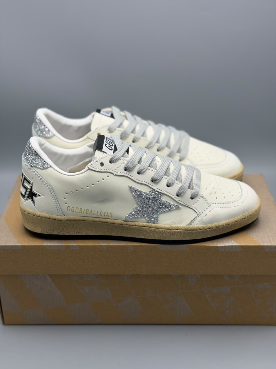 Golden Goose Ball Star "Silver Glitter"