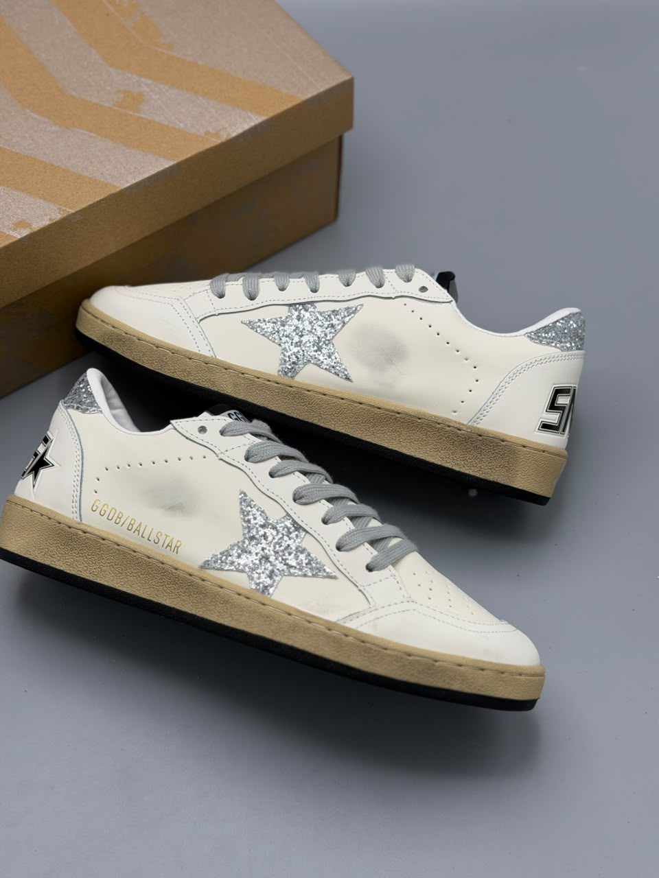 Golden Goose Ball Star "Silver Glitter"