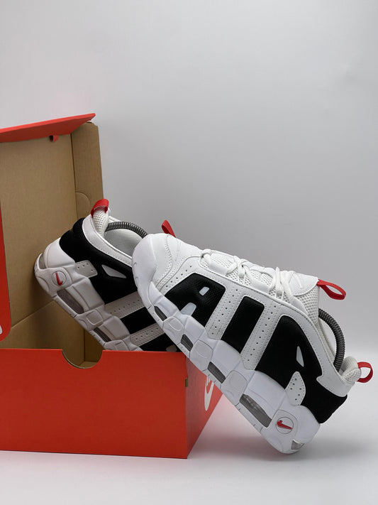 Nike Air More Uptempo White Black Red