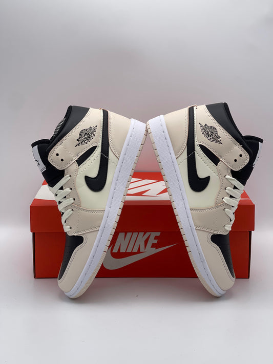 Air Jordan 1 Mid Black/Beige