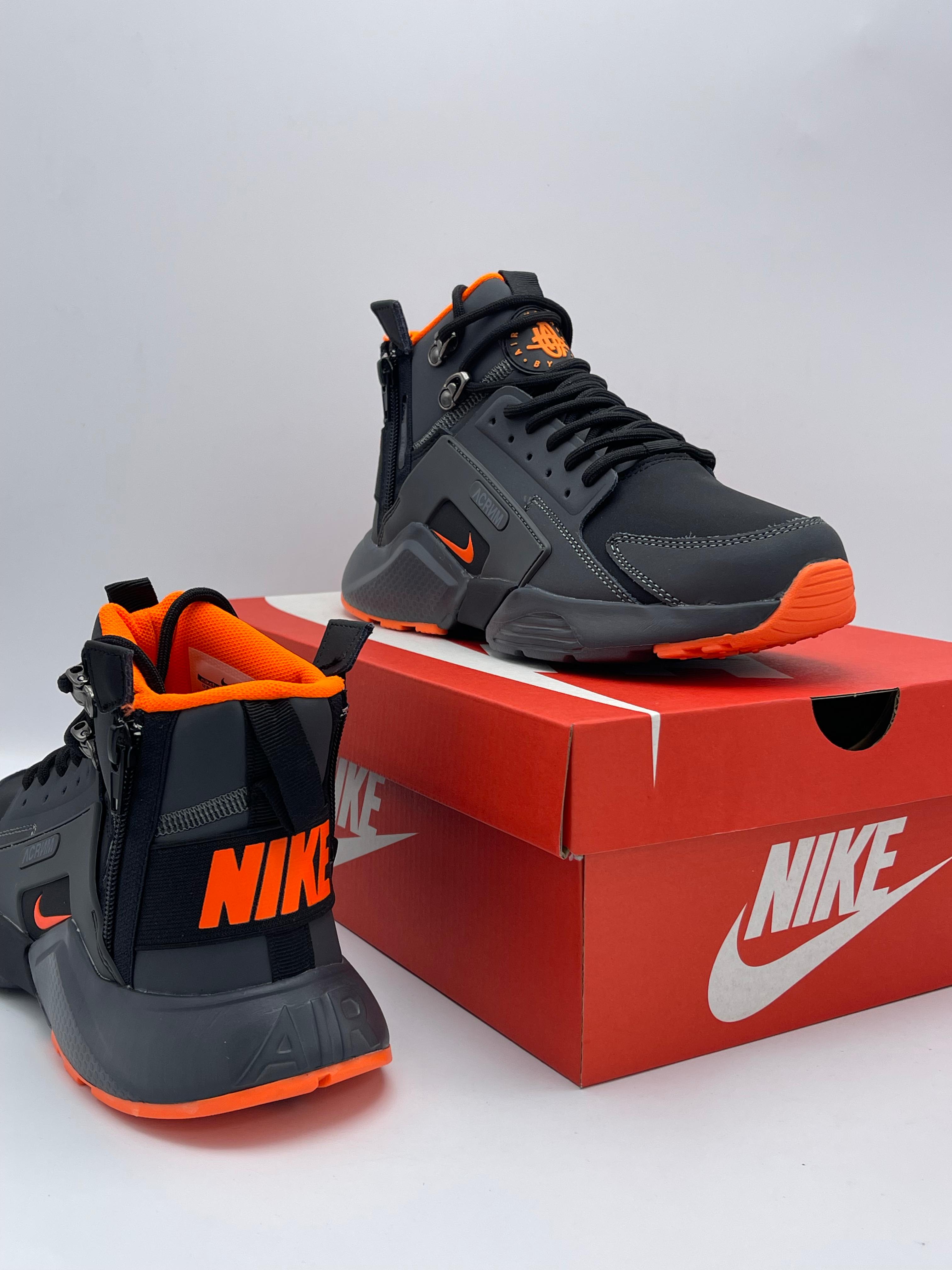 Nike Air Acronym Mid Gris/Naranja