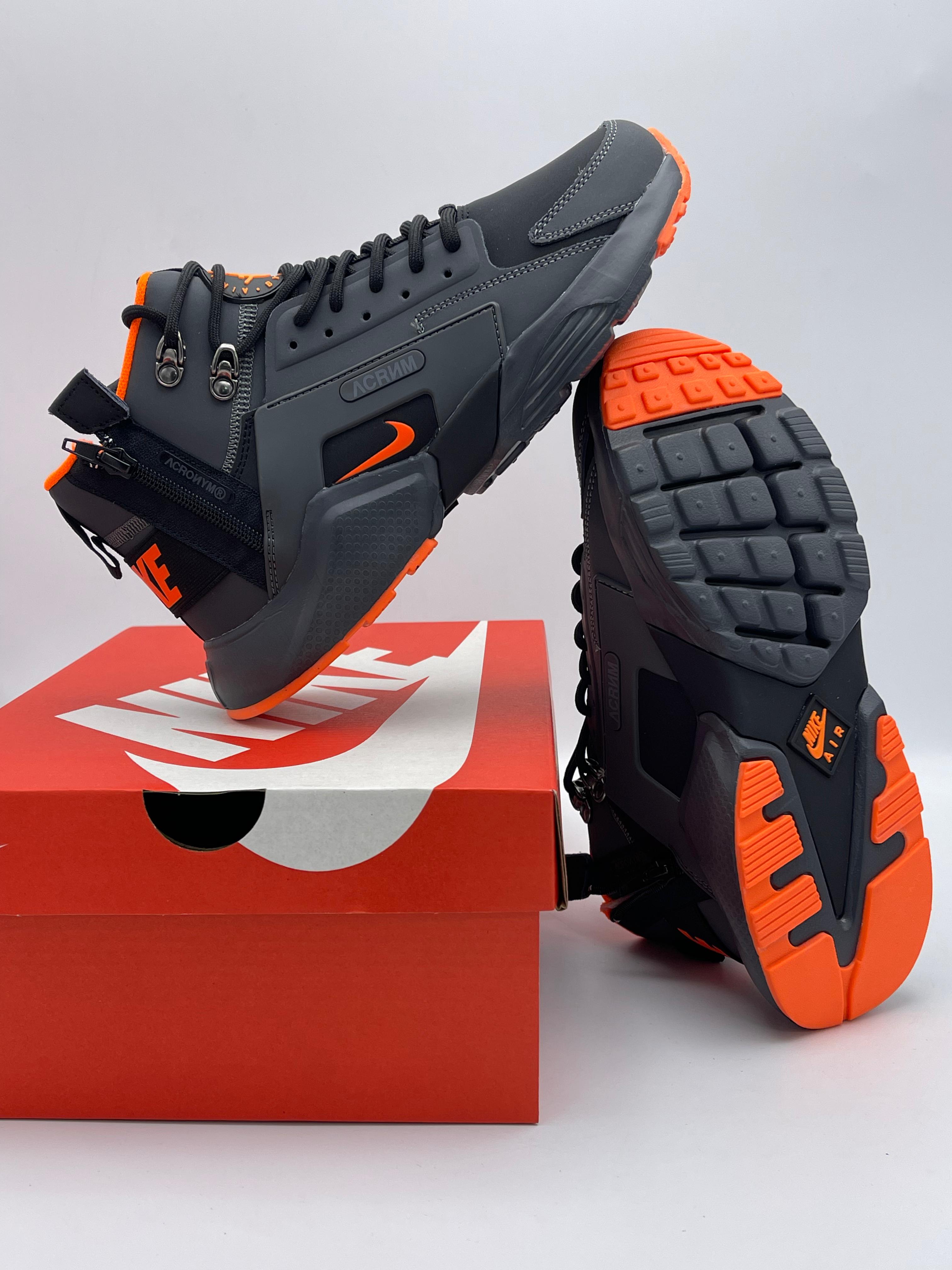 Nike Air Acronym Mid Gris/Naranja