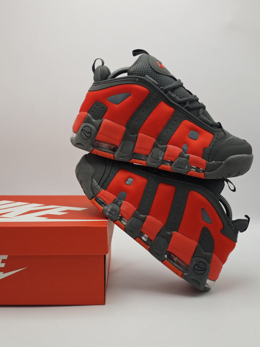 Nike Air More Uptempo “Dark Smoke Grey/University Red”