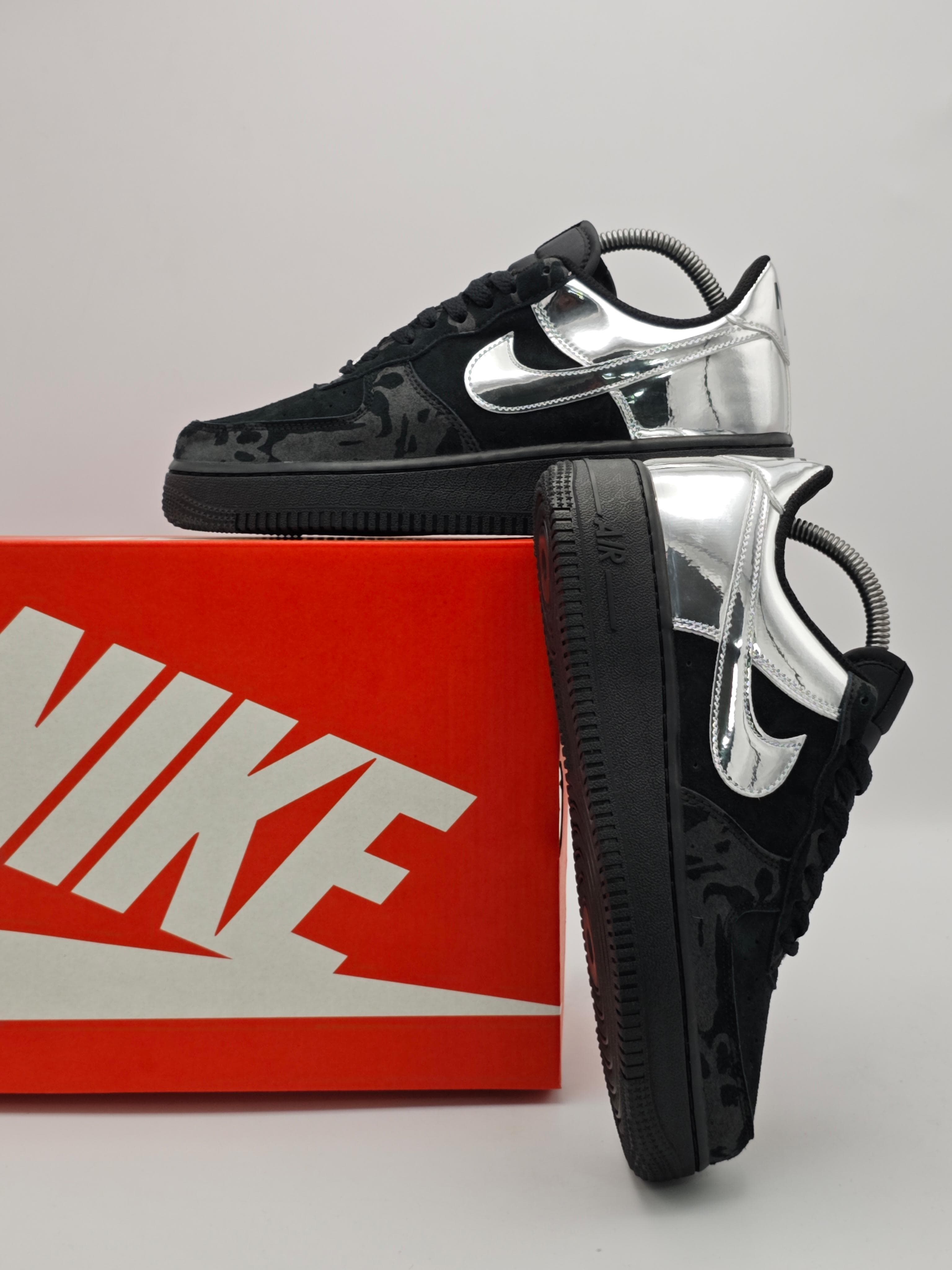 Nike Air Force 1 Low Black Chrome