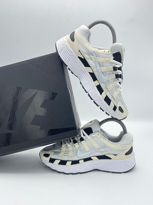 Nike P-6000 Sail Black Metallic Silver