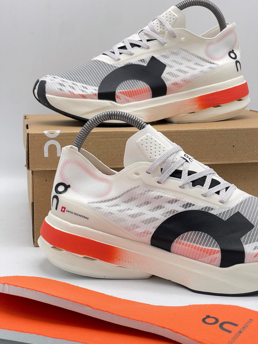 On Cloudboom Echo White Orange