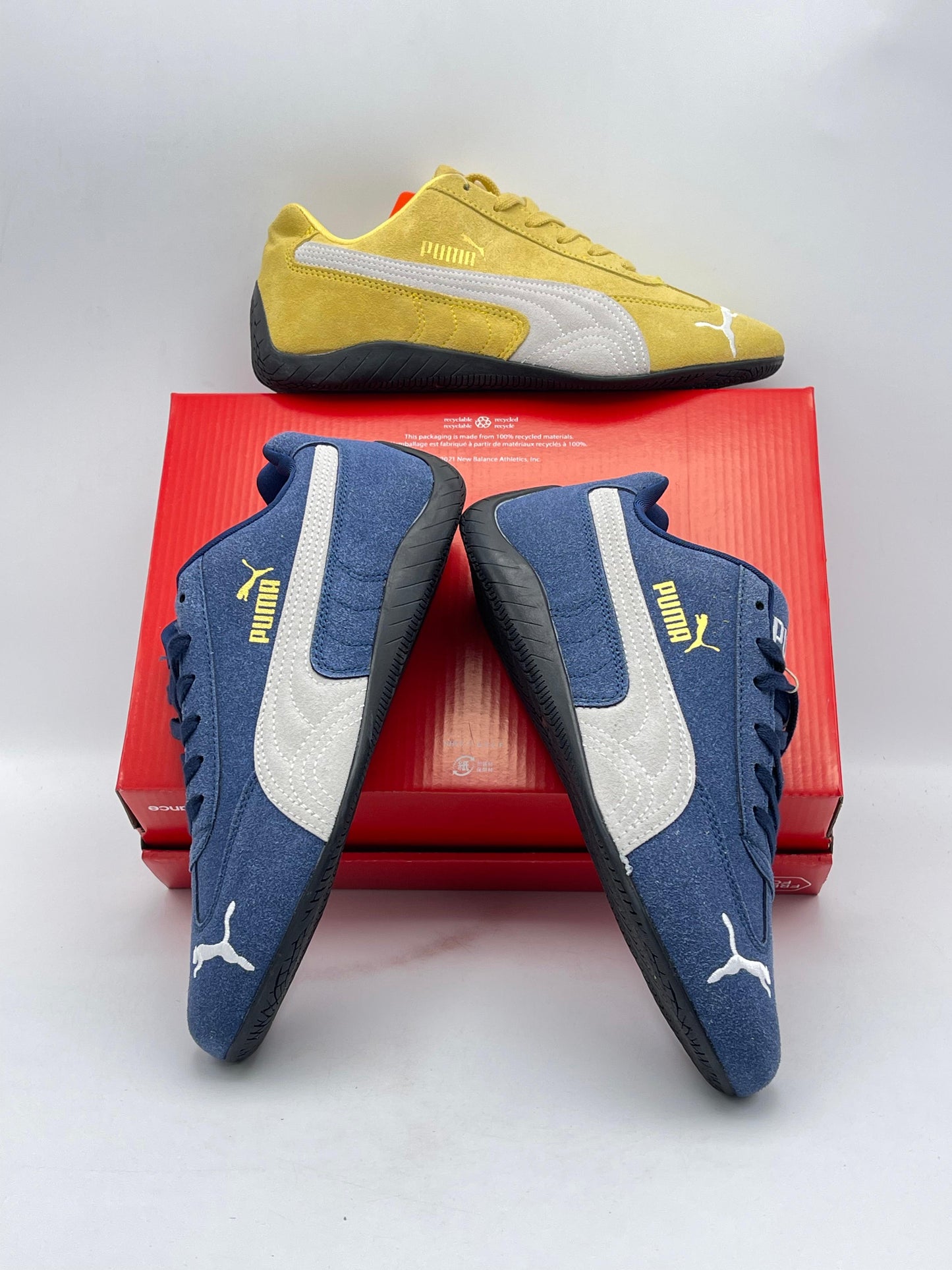 Puma Speedcat Suede Amarillo y Azul