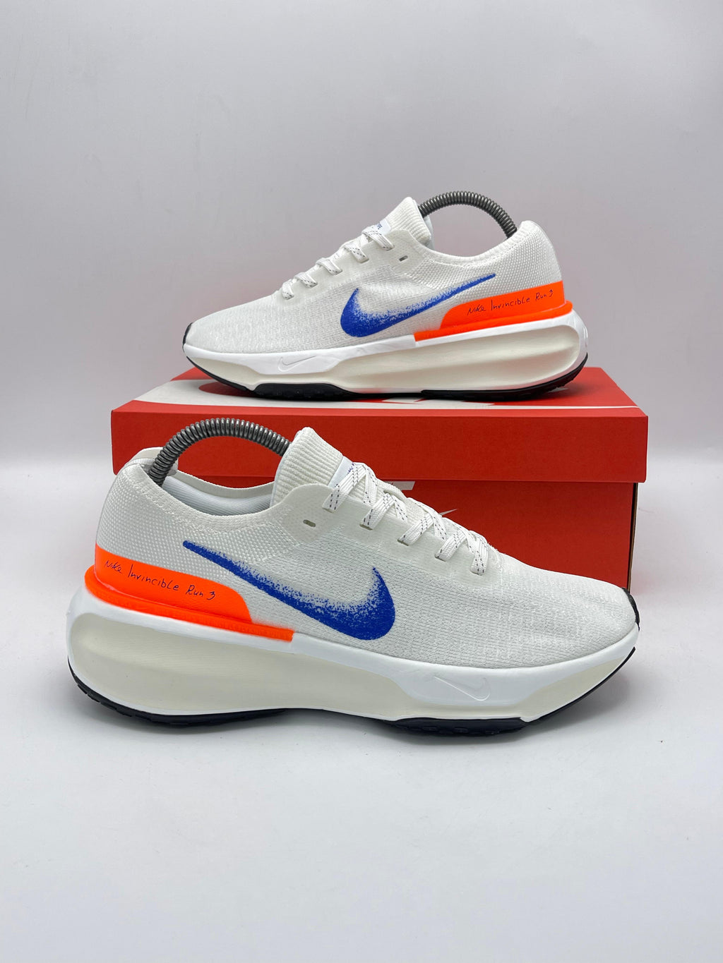 Nike Invincible Flyknit 3 White Blue Orange
