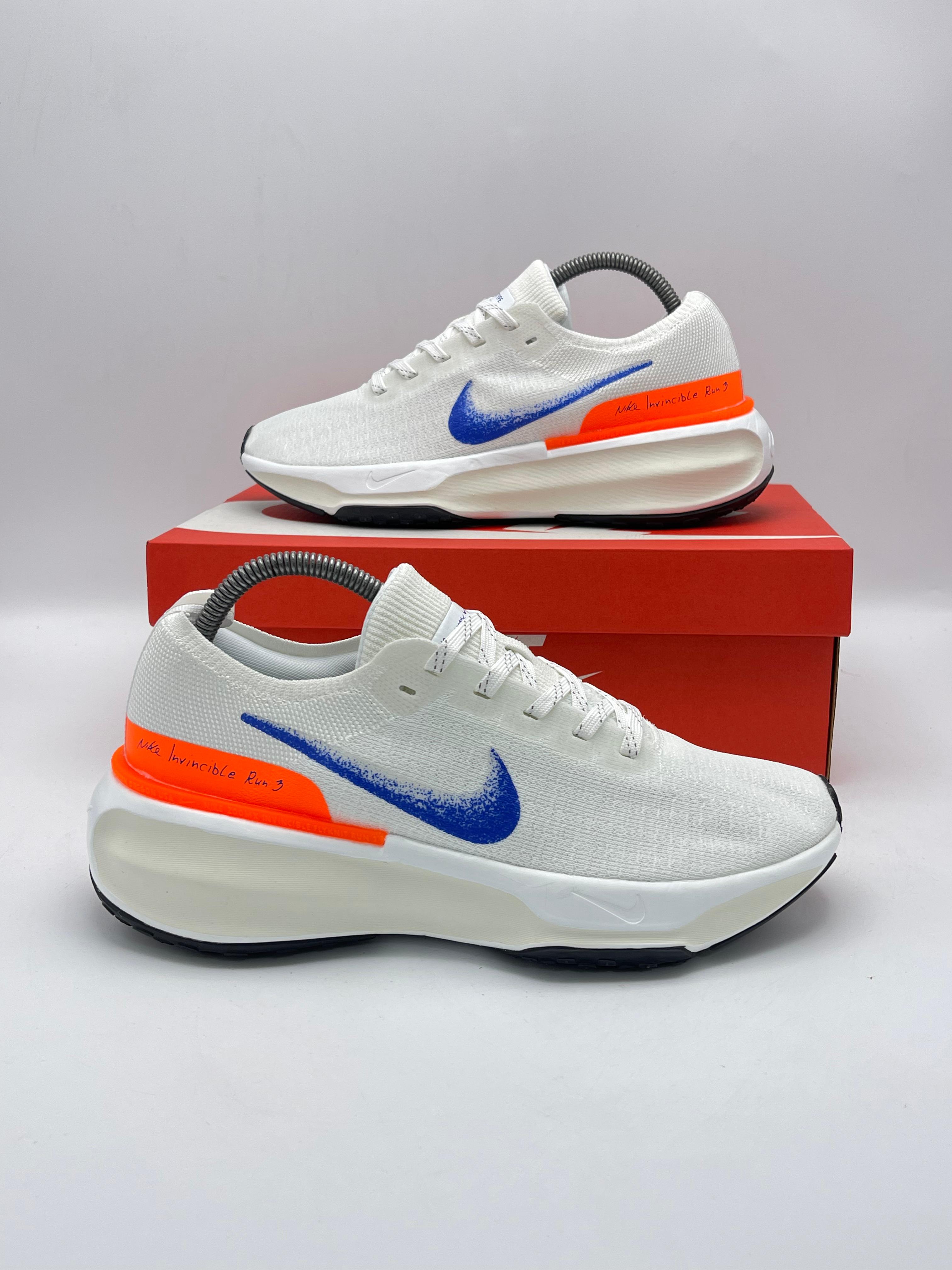 Nike Invincible Flyknit 3 White Blue Orange