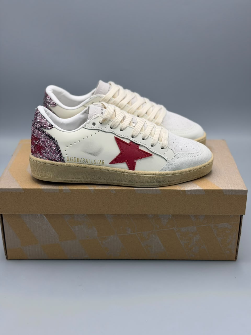 Golden Goose Ball Star "Red Glitter"