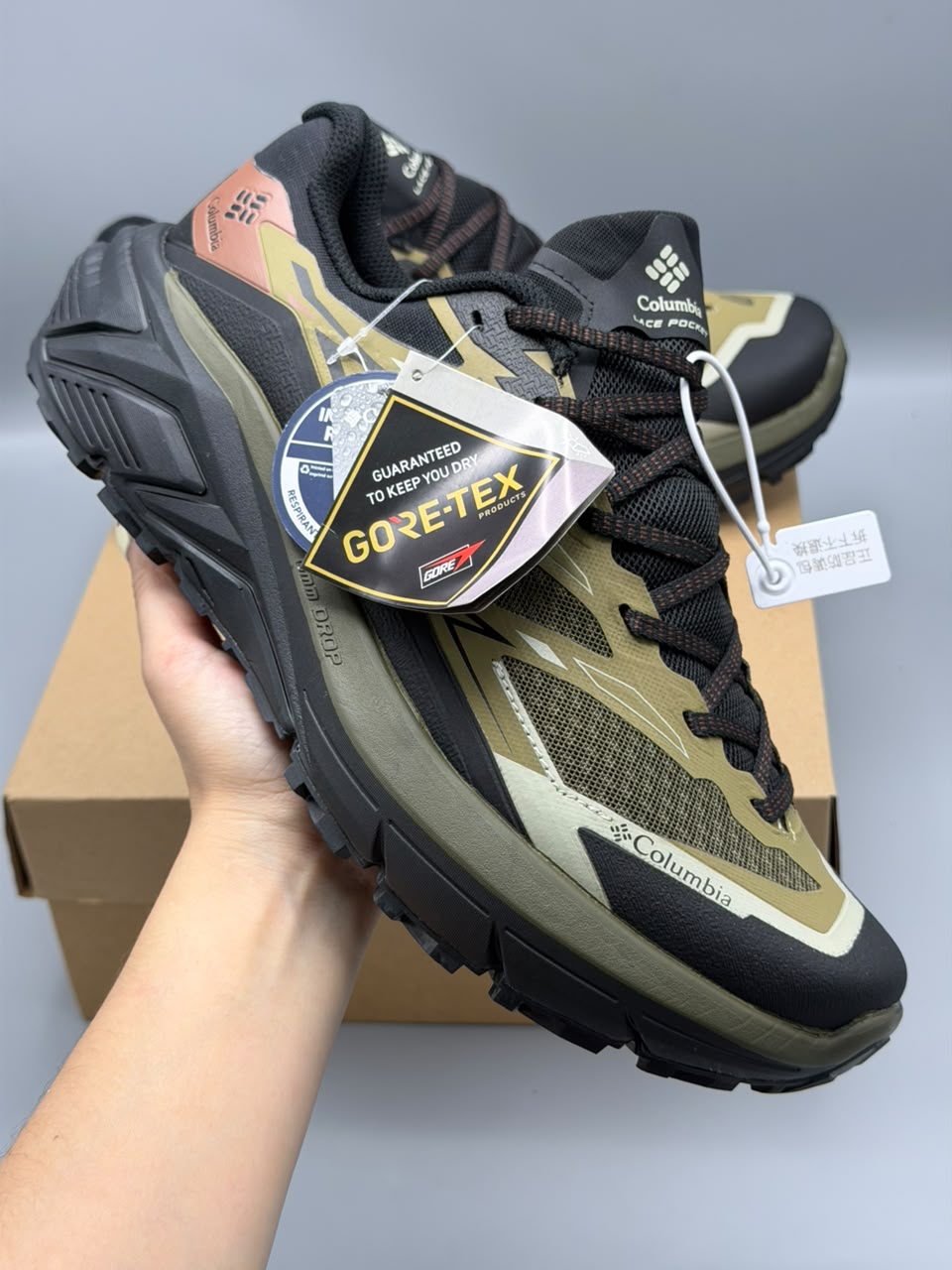 Columbia Montrail Gore-Tex – Verde Oliva, Negro y Café
