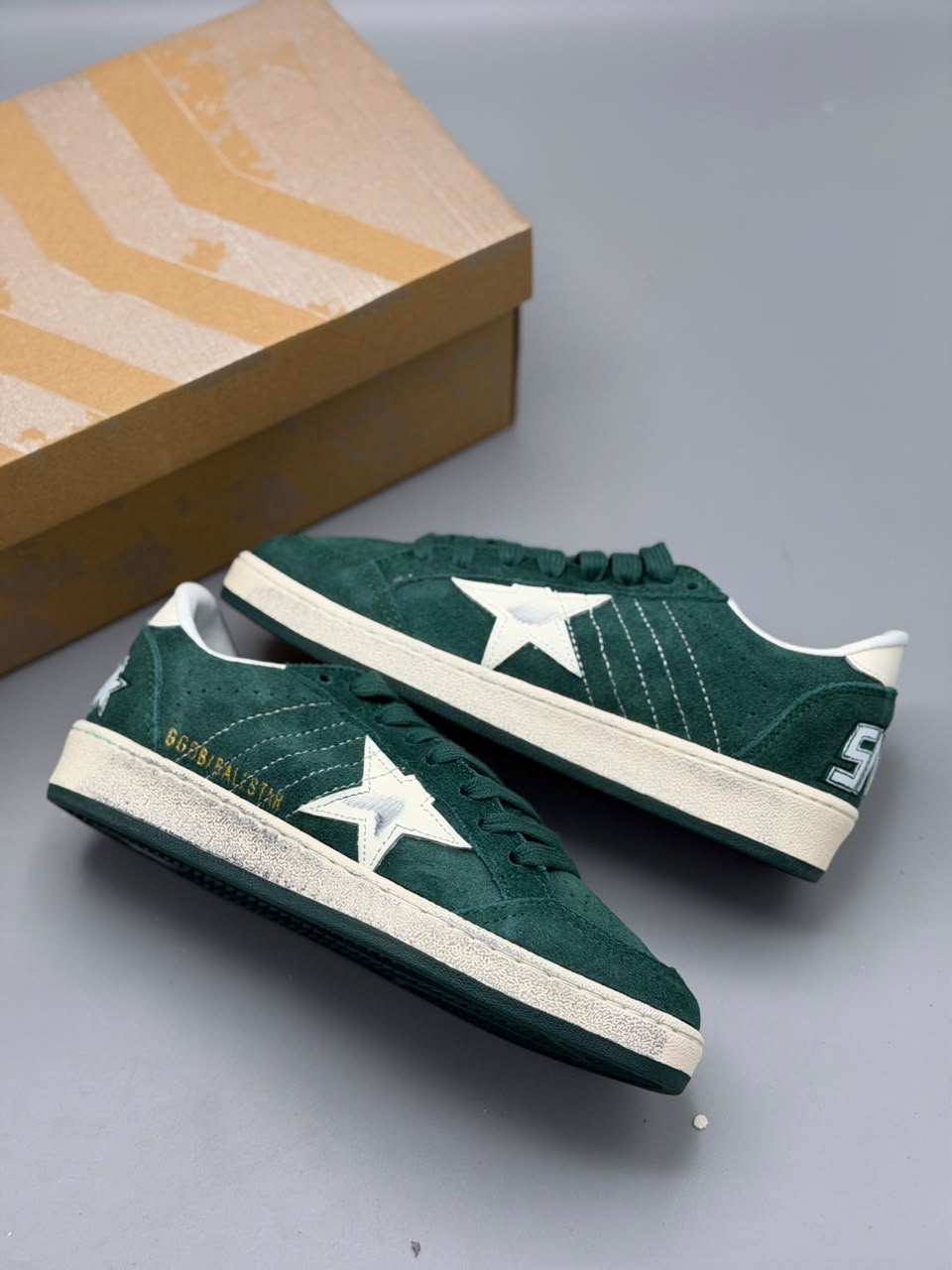 Golden Goose Ball Star "Green Suede"