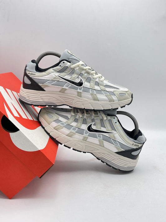 Nike P-6000 White Silver Black