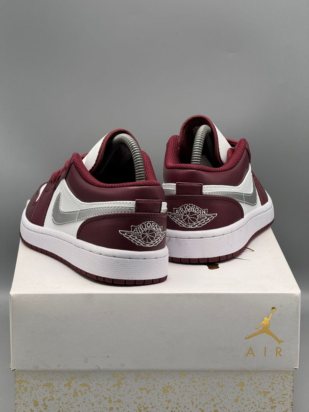 Jordan 1 Retro Low “Burgundy Silver”