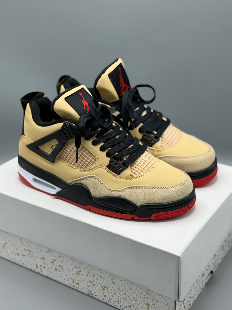 Jordan 4 Retro “Sand Black Red”