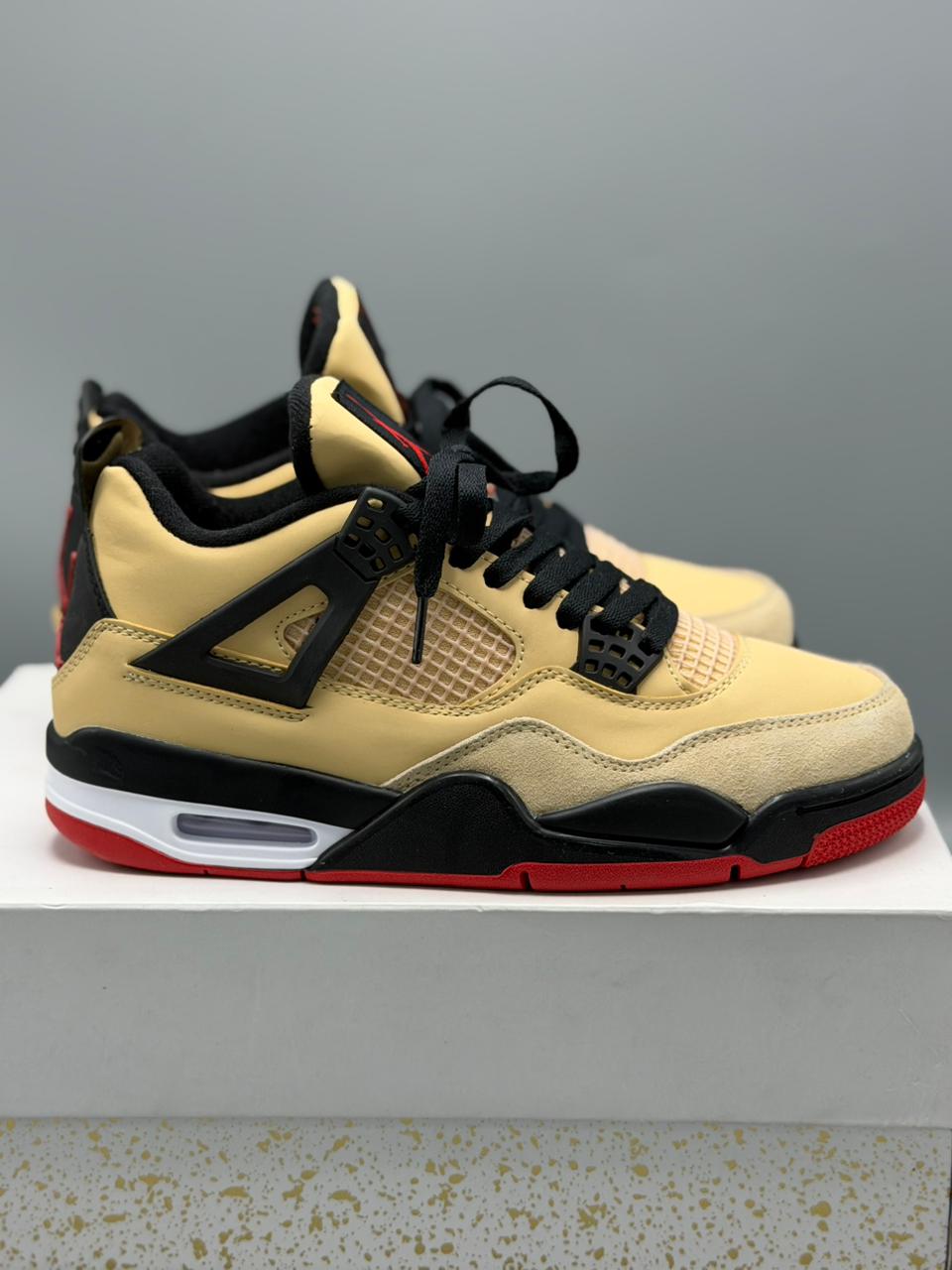 Jordan 4 Retro “Sand Black Red”