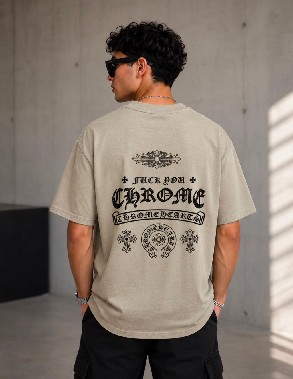 Camiseta Chrome Hearts Horseshoe Cross