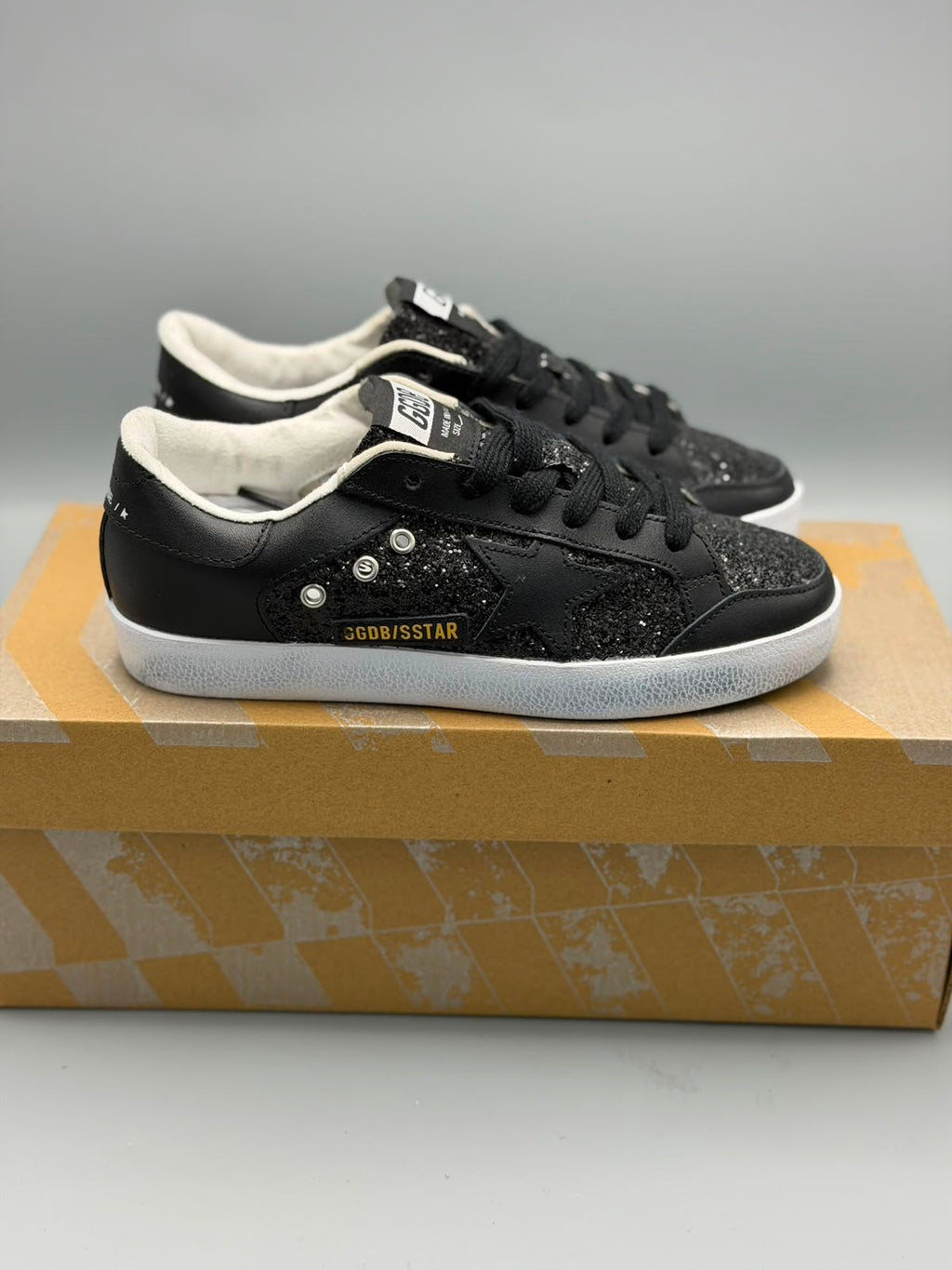 Golden Goose Ball Star "Black Glitter"