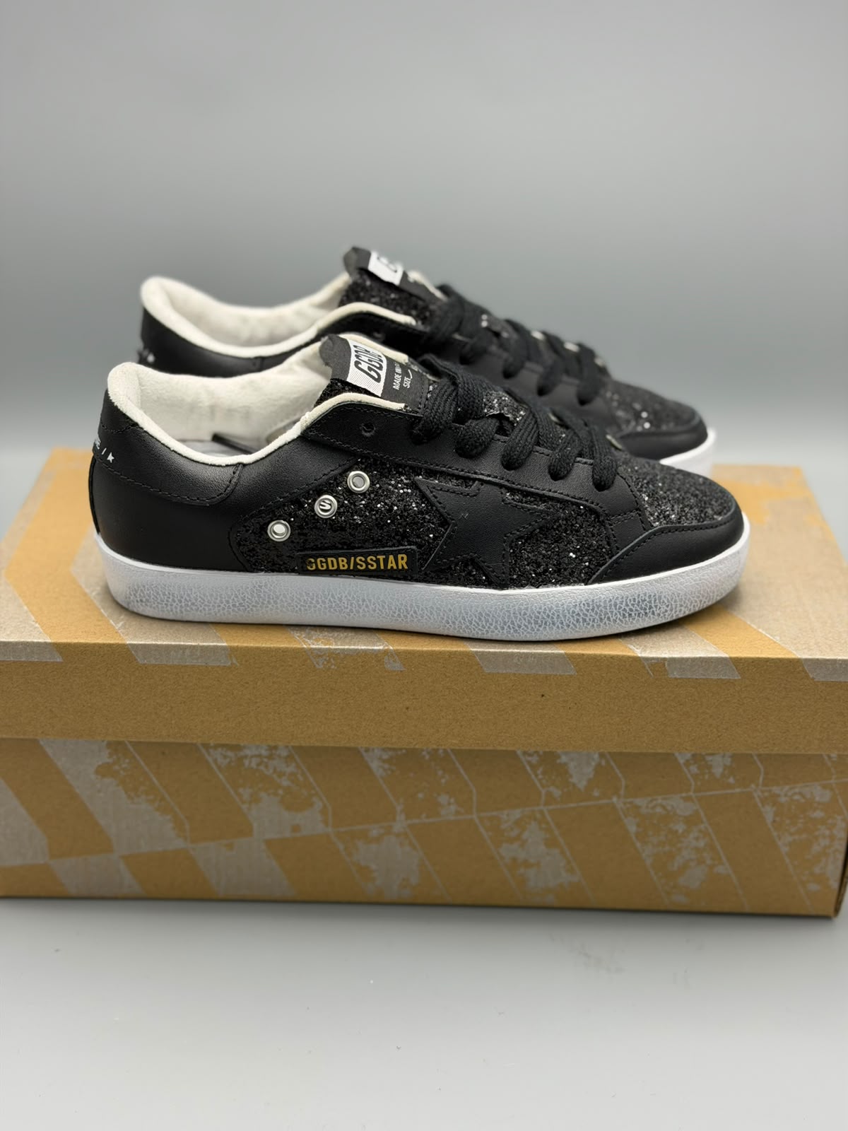Golden Goose Ball Star "Black Glitter"