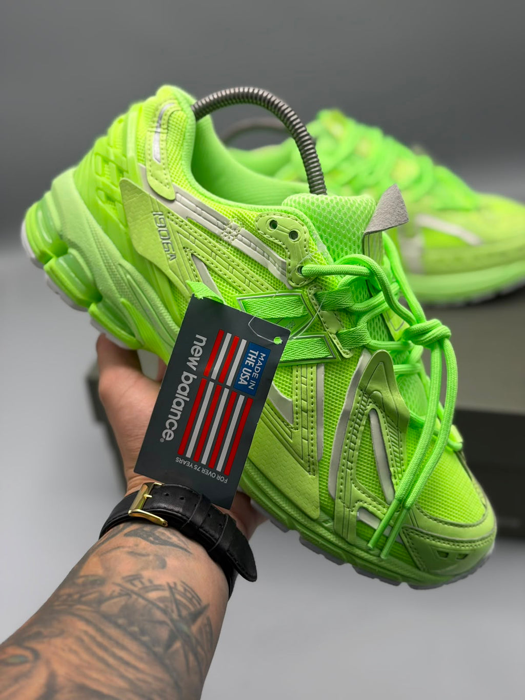 New Balance 1906A – Verde Neón / Verde Lima / Plateado