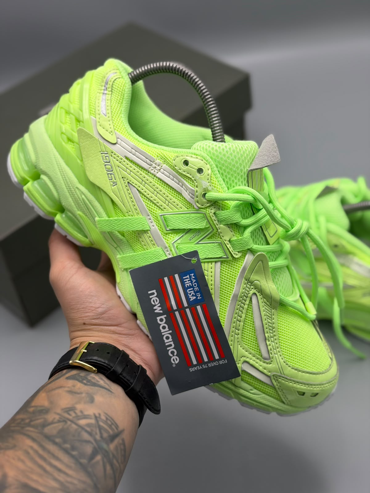 New Balance 1906A – Verde Neón / Verde Lima / Plateado