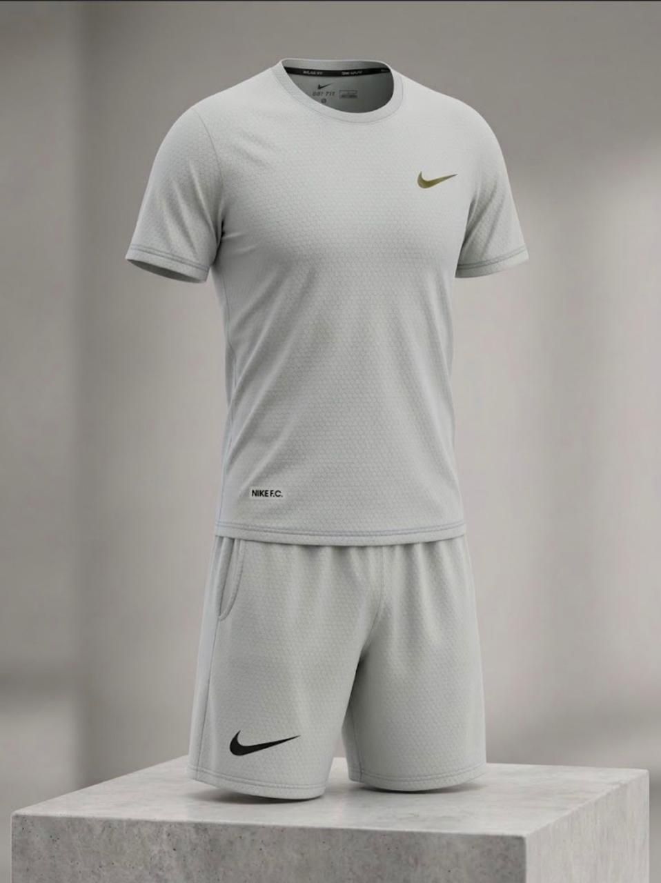 Conjunto Nike F.C. Deportivo Camiseta + Pantaloneta – Blanco / Verde / Negro