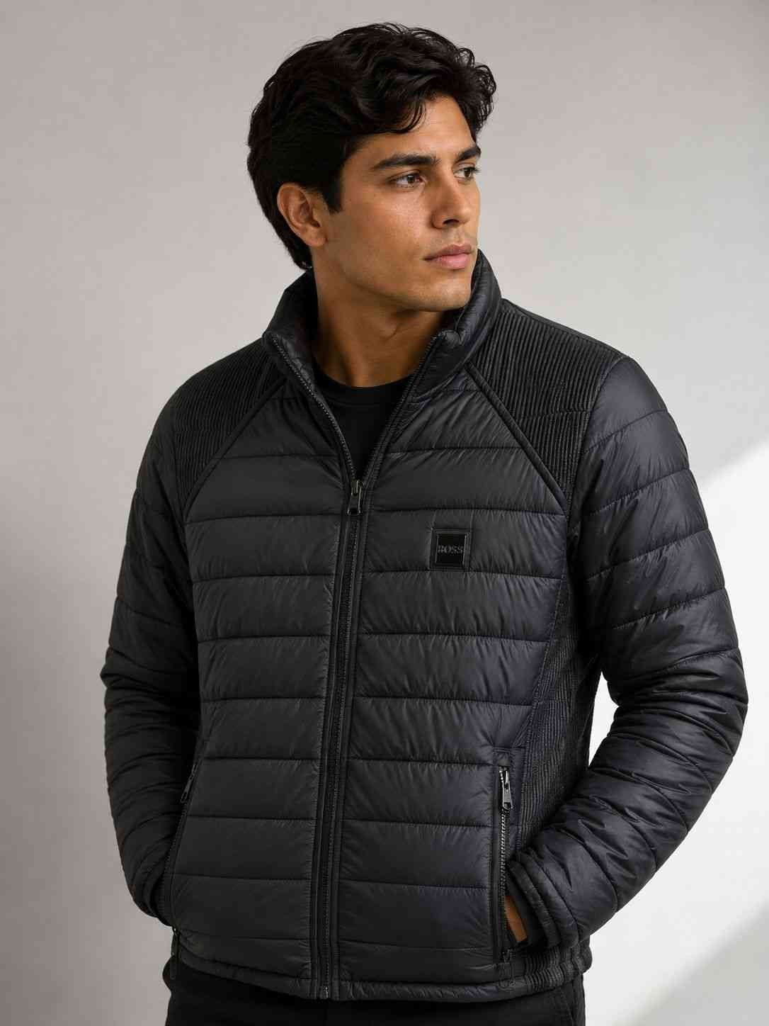 Chaqueta BOSS Acolchada – Negro
