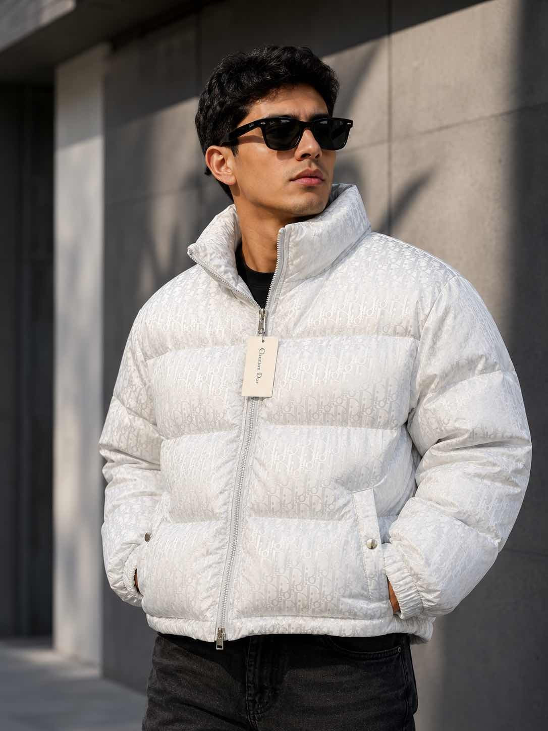 Chaqueta Dior Acolchada Monogram – Blanco / Marfil