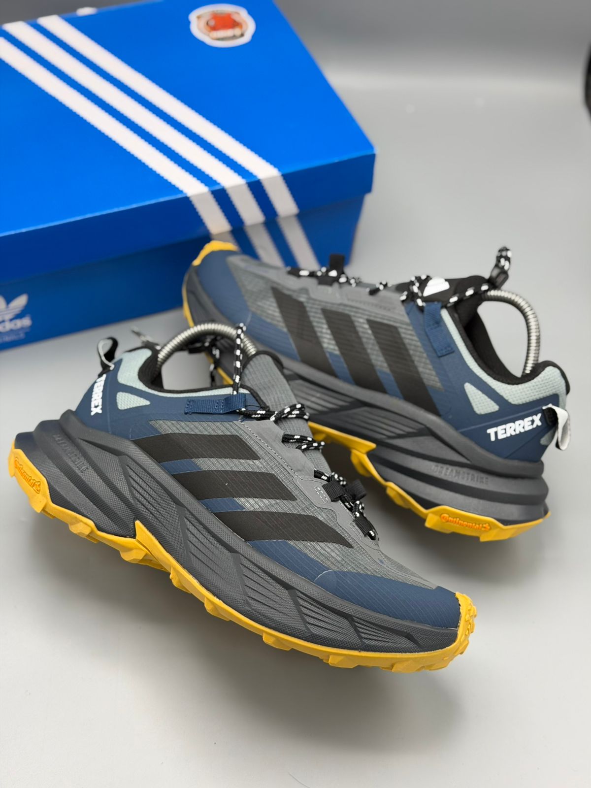 Adidas Terrex Gore-Tex – Café / Gris Oscuro / Azul Gris / Negro Turquesa