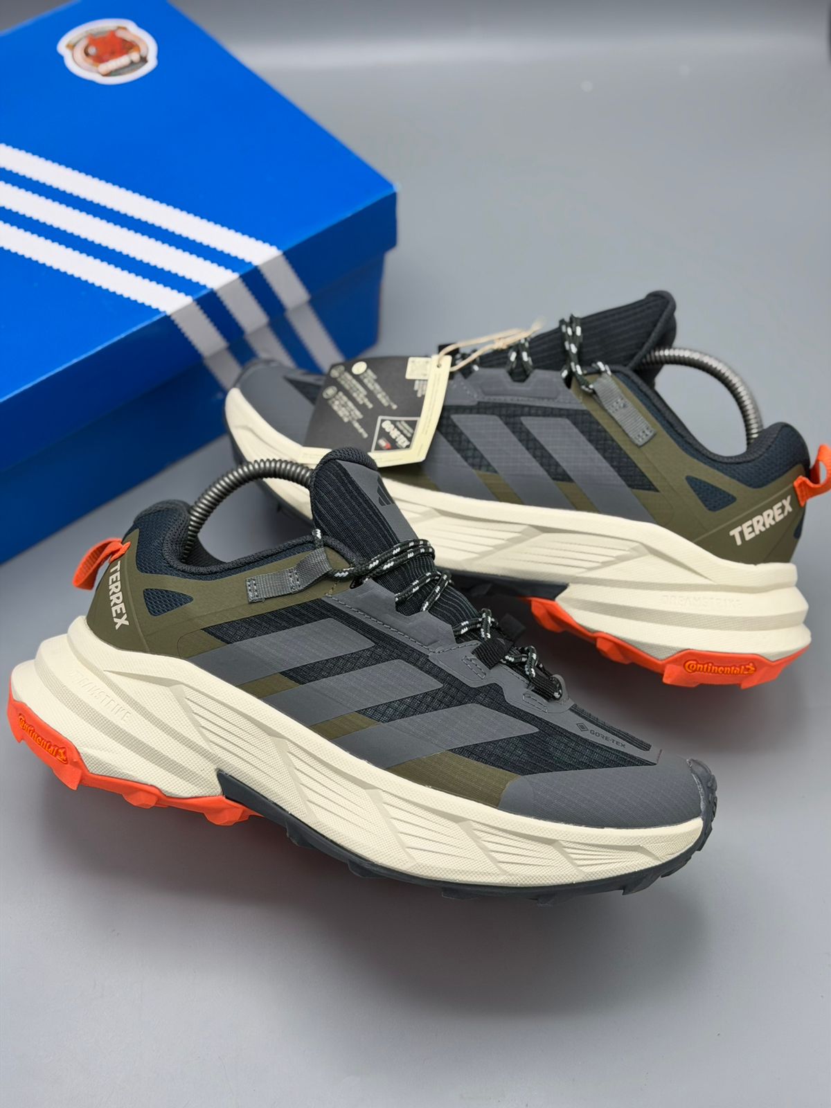 Adidas Terrex Gore-Tex – Café / Gris Oscuro / Azul Gris / Negro Turquesa