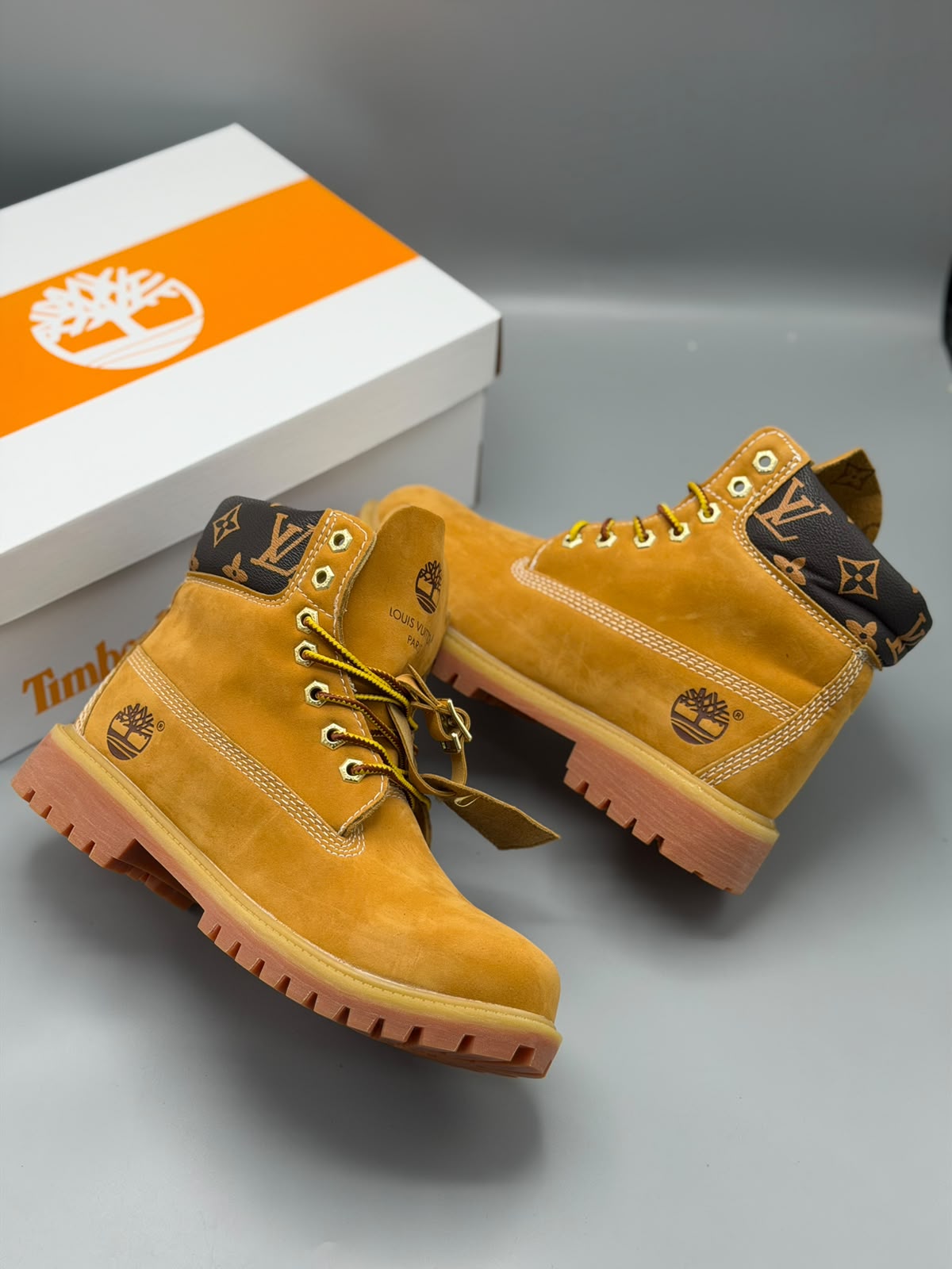 Timberland x Louis Vuitton – Mostaza / Café