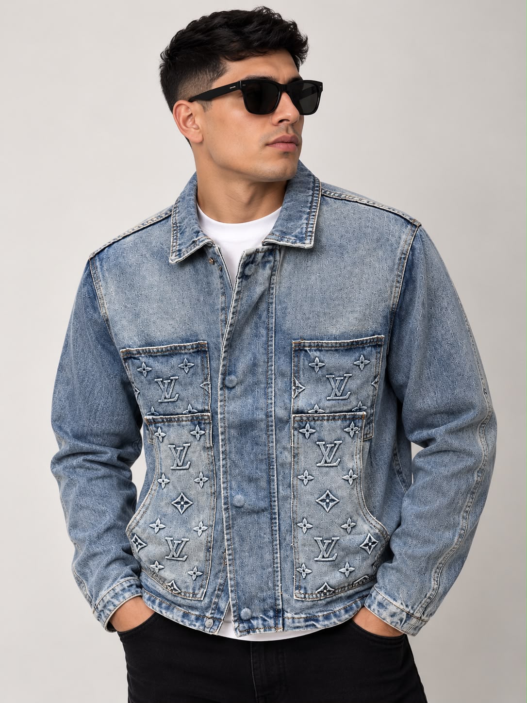 Chaqueta Louis Vuitton Denim Monogram – Azul
