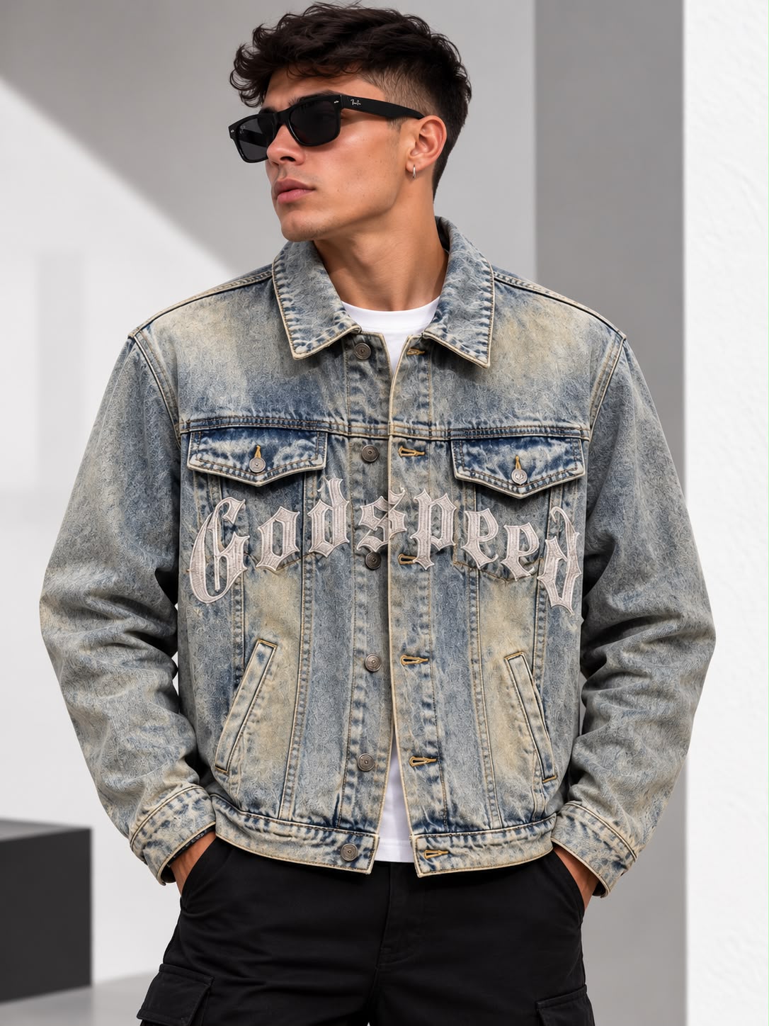 Chaqueta Godspeed Denim Oversize – Azul