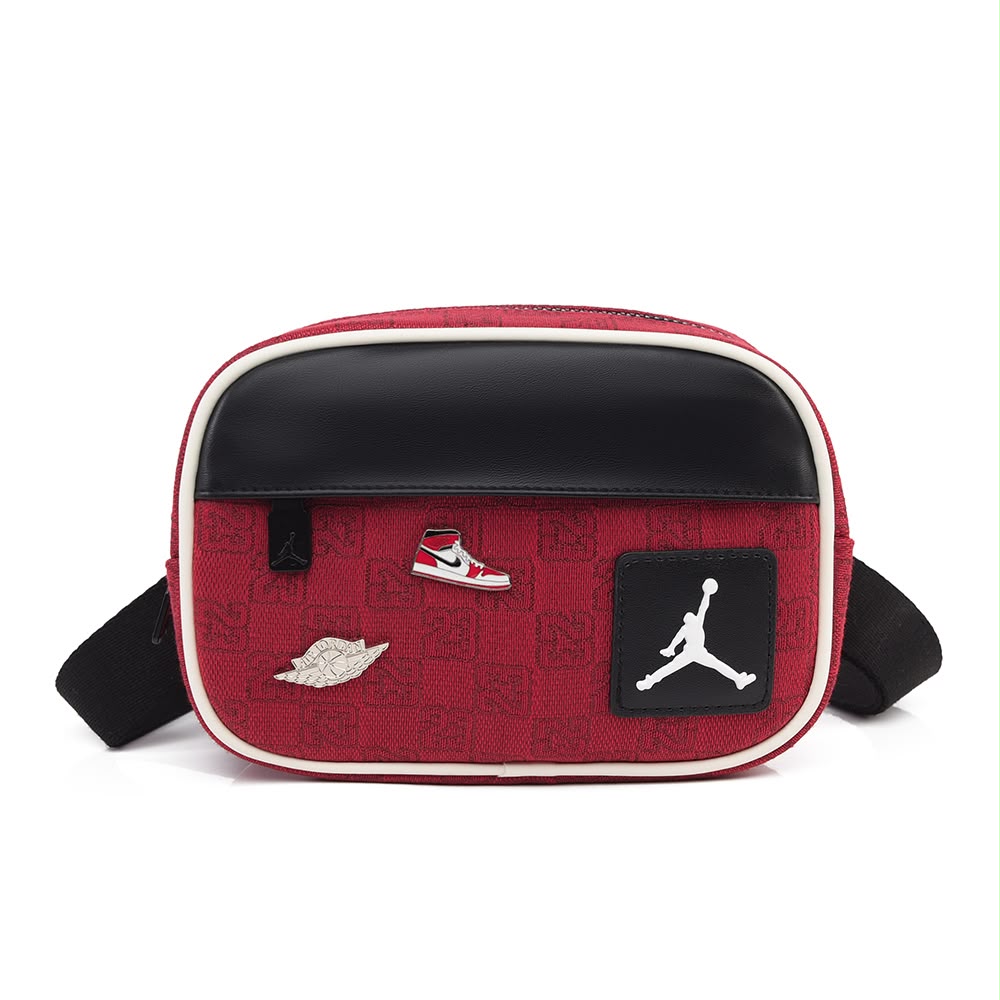 Bolso Jordan Crossbody – Rojo / Negro / Blanco
