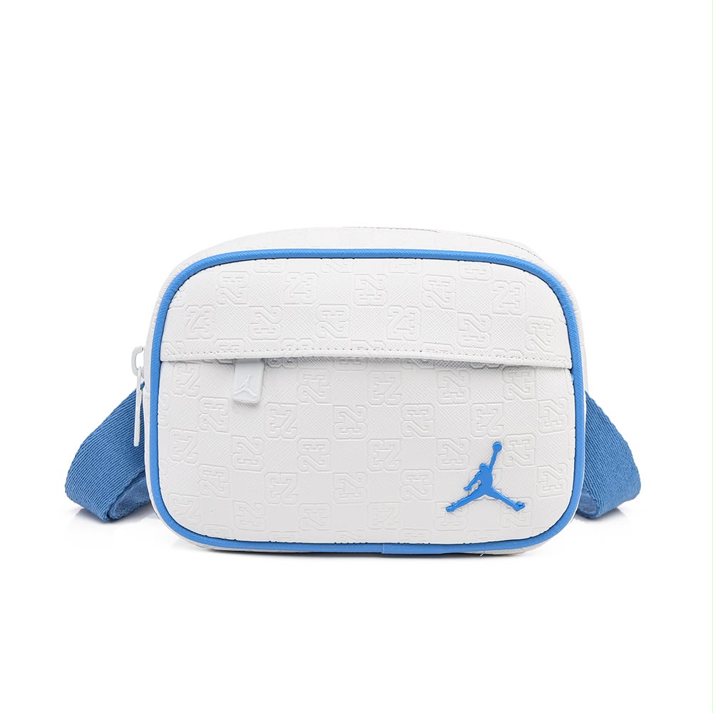 Bolso Jordan Crossbody – Blanco / Azul