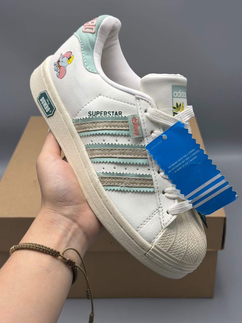 Adidas Superstar x Disney Dumbo – Blanco, Verde Menta y Gris | Promociones