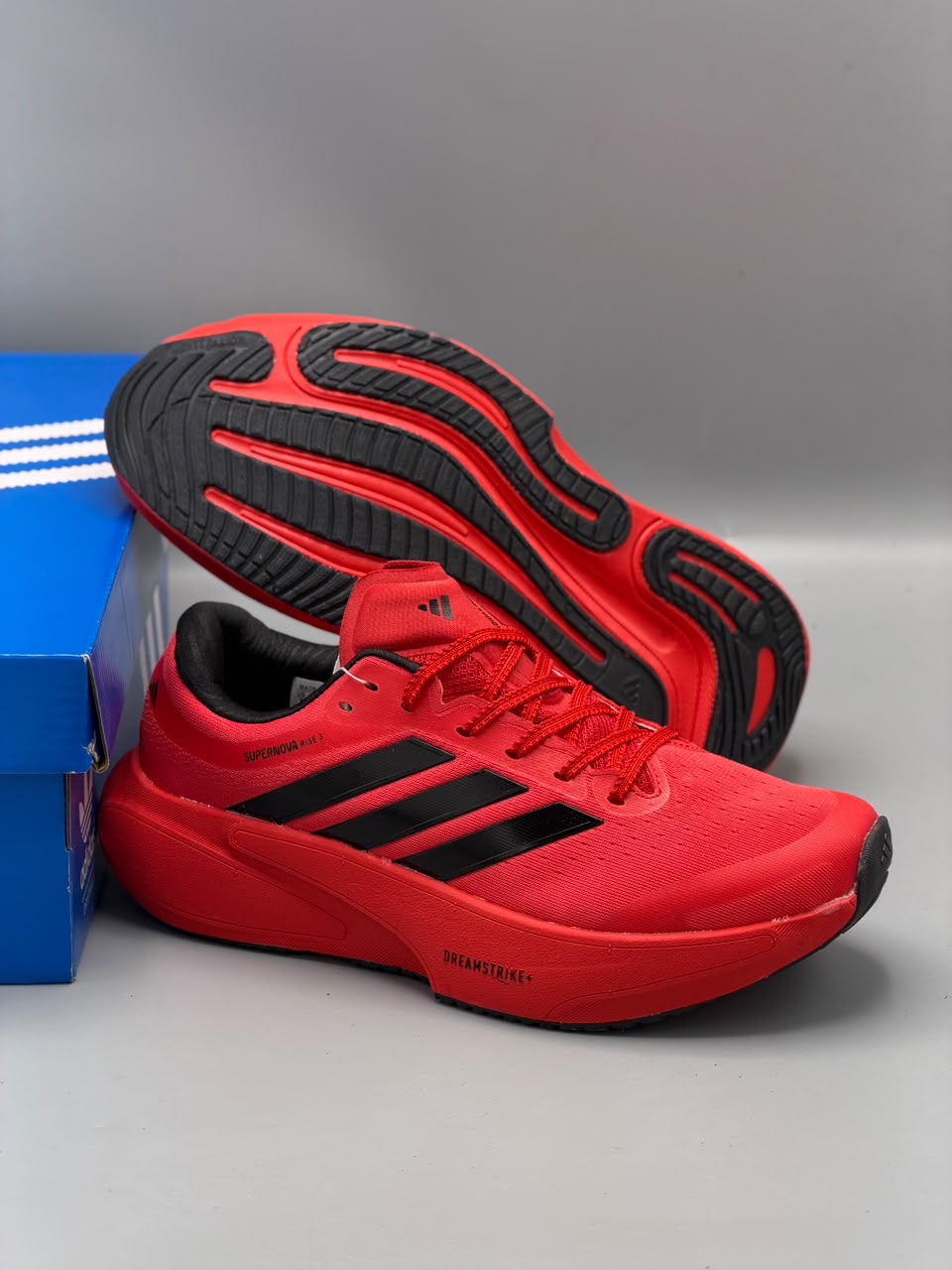 adidas Supernova Rise 3 – Rojo / Negro / Naranja / Negro con Blanco