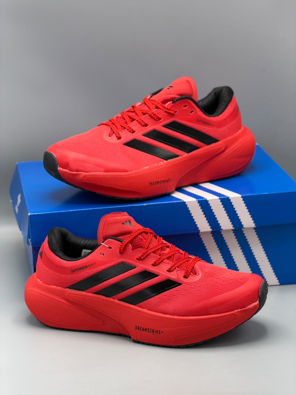 adidas Supernova Rise 3 – Rojo / Negro / Naranja / Negro con Blanco